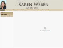 Tablet Screenshot of karenweber.ca